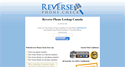 Desktop Screenshot of phonenumberlookupcanada.com